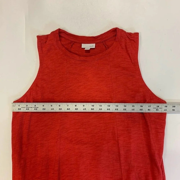 J. Jill Women's Sleeveless Cotton Modal Round‎ Neck A Line Shift Dress Size L - Picture 11 of 13